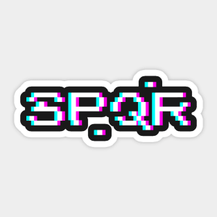 SPQR - Glitch Text Sticker